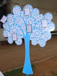 Rainbow Birthday theme Wish Tree
